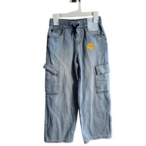 NWT Cat & Jack Loose fitting Blue Pant with Flexible Drawstring.  Size 6